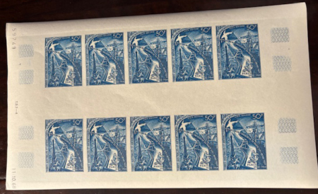 POSTE AERIENNE N°18 50f traité sur l'Antartique fe