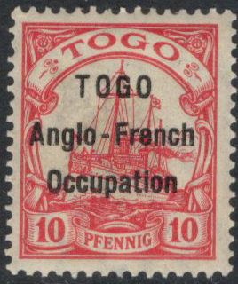 N°34 10 pfennig rouge, neuf *, TB