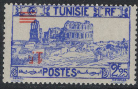 N°226a variété surcharge renversée, neuf **, TB. s