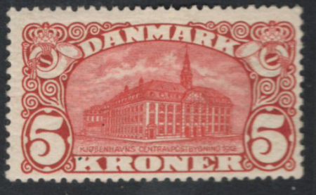 N°68 5k hotel des postes de Copenhague, neuf **, T