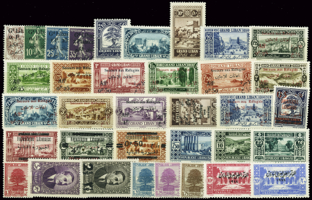 1924-44, Collection de neufs sans charnière sur 2 pages