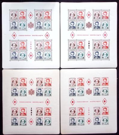 BLOC-FEUILLET  N°3A/3B et n°4A/4B, Croix Rouge 194