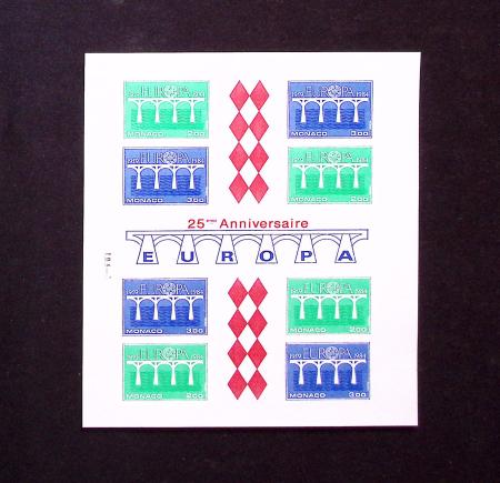 BLOC-FEUILLET N°28 : Europa 1984, ESSAI de COULEUR