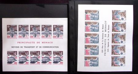 Lot de BLOC-FEUILLETS NON DENTELES entre 1975 et 1