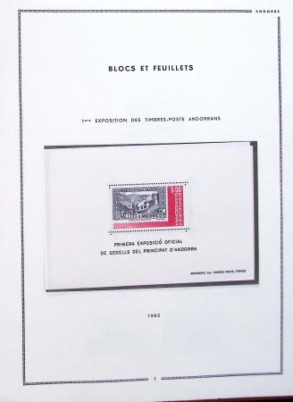 Andorre, Collection jusqu'en 1994, Poste et annexe