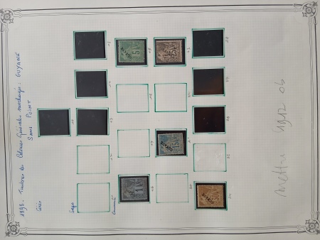 Guyane et Inini, collection neufs et obl., dont qqs varié