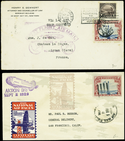 Allemagne, ensemble de 12 Zeppelins dont la plupar