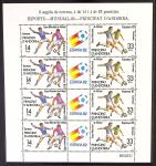 N°149A Espana 82, feuillet de 4 triptyques SANS LE