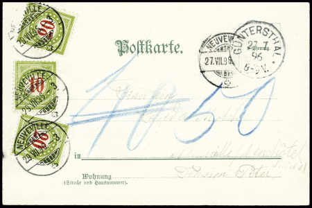 TAXE N°31 et 32, 10c. et 20c. (2) obl. NEUVEVILLE 