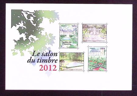 N°132 Salon du Timbre 2012, SANS le DORE, neuf **,