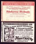 Lot de 129 couvertures de carnets publicitaires, l