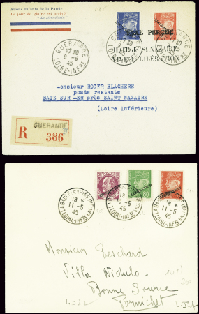 SAINT-NAZAIRE Lot de 10 plis, affr. divers de la p