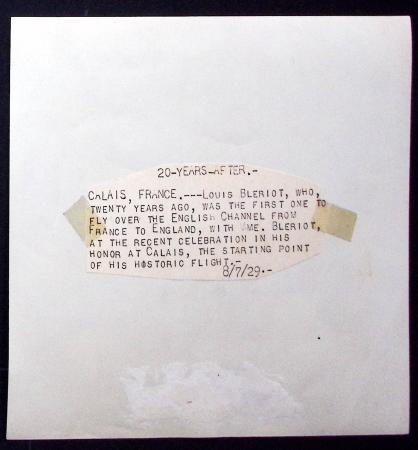 Photo représentant Louis BLERIOT et Mme Blériot su