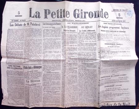 N°107 obl. càd perlé MARANSIN 29/3/(17) s. LA PETI