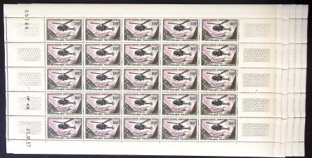 N°37 1000f. Alouette, 7 FEUILLES de 25, CD 31/12/5