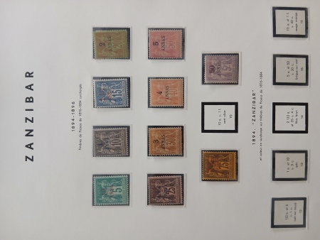 N°1 à 9 + n°11 Type Sage de 1894-96, neuf *, TB