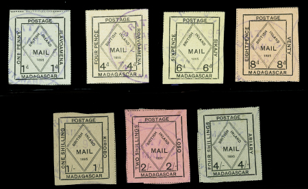 N°48/54 série complète des "British Inland Mail", oblitérée,