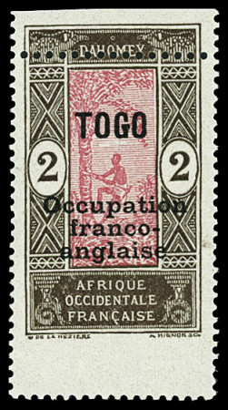 N°85b 2c. brun et rosé, variété piquage à cheval, neuf