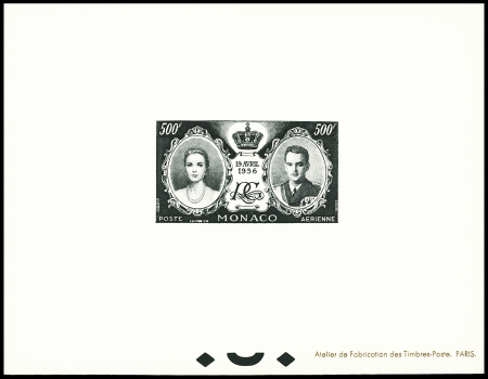 POSTE AERIENNE n°65 500f Mariage princier, épreuve