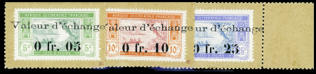 TIMBRES-MONNAIE Surcharge valeur d'échange 0fr05, 0fr10