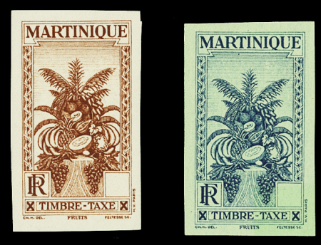TAXE N°12 et n°13, NON DENTELES, SANS la valeur, neuf