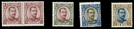 N°93 en PAIRE, n°94/95 et n°97 : Christian X de 1920,