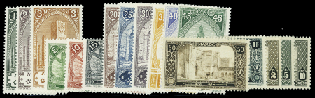 N°63 à 79 : série courante de 1917, N°78/79 infimes