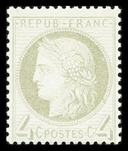 N°52 4c. gris, neuf * (inf. trace de ch.), TB