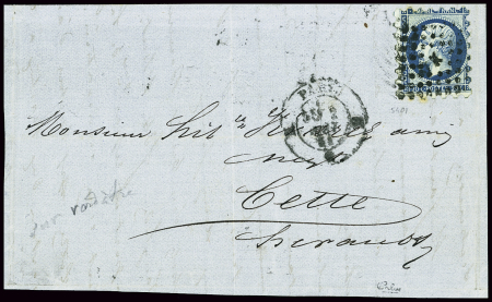 N°14Ad 20c. bleu foncé sur vert Type I, piquage SUSSE,