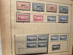 1927-2000, Collection POSTE AERIENNE sur feuilles d'album,