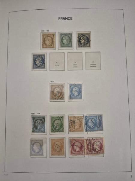 1849-2005, Collection de FRANCE en 6 albums DAVO, dont