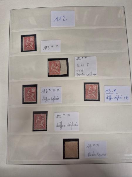 1900-1927, Collection sur le type Mouchon dont au moins