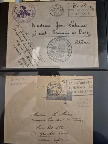 1939-1945 2 classeurs et une boite contenant environ