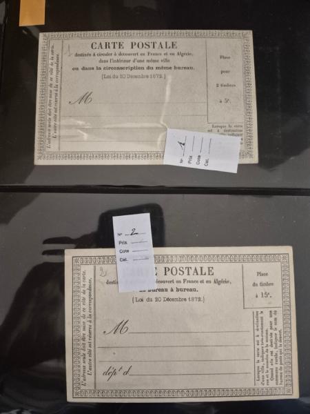 1870-1920 Un classeur d'entiers neufs classés chronologiquement