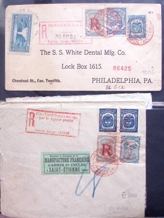 1909-50 AIRMAILS : Selection of 173 worldwide airmail