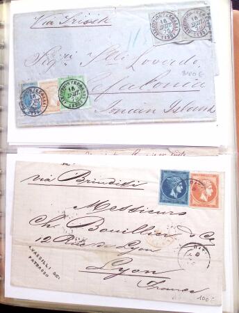 1830-1920ca Selection of 140 covers and cards in one