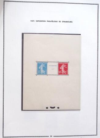1900-40, Colletion de France en neuf en un album MOC