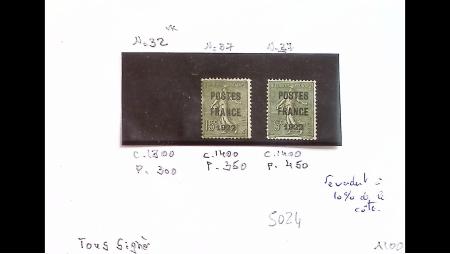 1849-1940 Beau stock de France, principalement rangé
