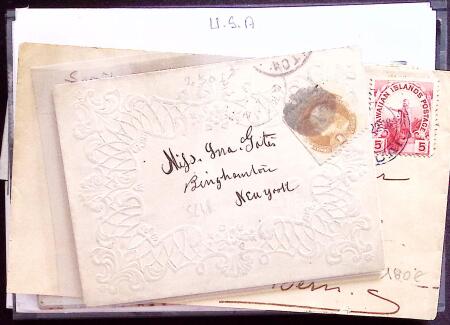 1806-1990 Mint and used selection on cards showing