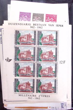 1852-1964 BENELUX : Mint and used selection on cards,