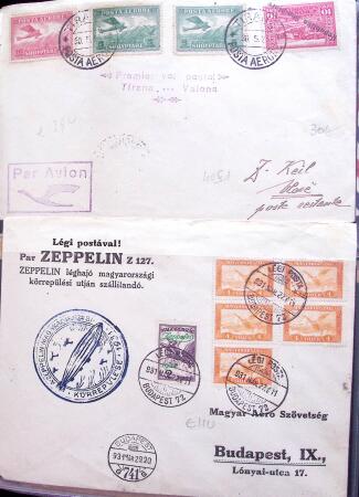 1908-40ca AIRMAILS : Selection of 200 worldwide airmail