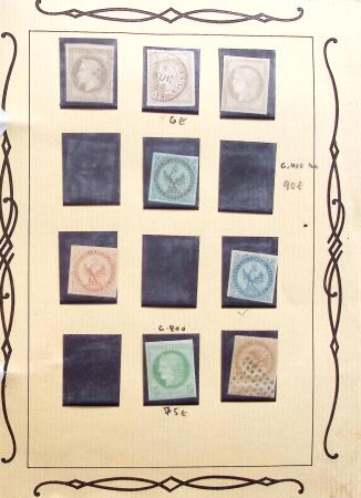 1859-1950 Bel ensemble de colonies françaises, timbres