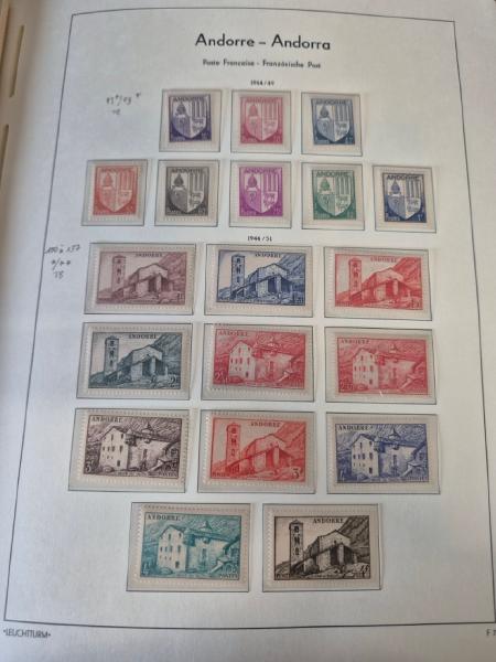 1931-1993, Collection d'ANDORRE en un album Leuchtturm,