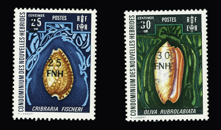 N°478A 25 fnh sur 25c. polychrome + n°478B 30 fnh sur