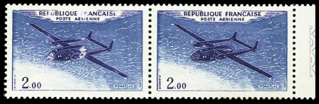 N°38 2f Noratlas, variété impression défectueuse avec