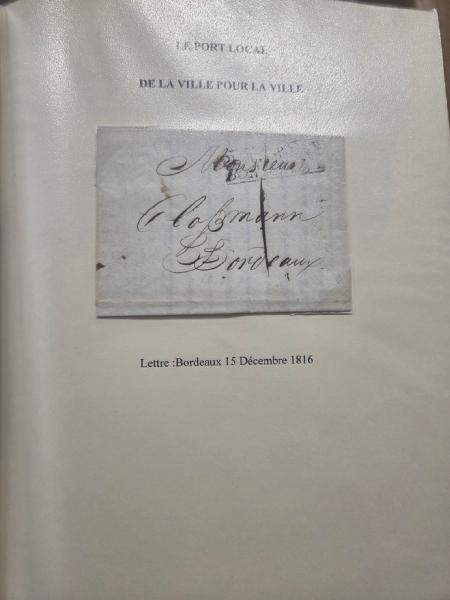 1736-1907, Collection de lettres ayant trait aux POSTES