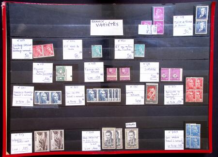 1850-1970 Lot de timbres de Service de la série Francisque