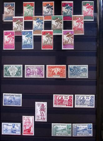 1880-1970 Collection de timbres neufs des colonies