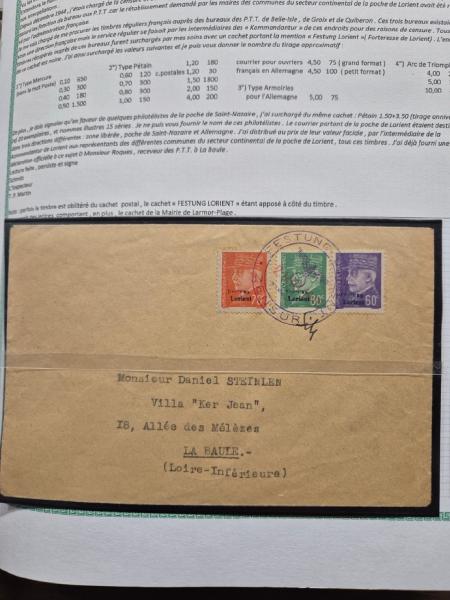 1849-1944 Collection de France en 3 albums avec des