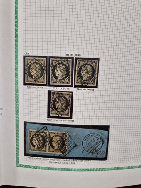 1849-1944 Collection de France en 3 albums avec des